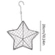 thumbnail image 5 of Casa nido para pájaros, soporte para material de nido de pájaros, forma de estrella, forma de corazón de metal con gancho para pájaros silvestres, para patio y exteriores., 5 of 7