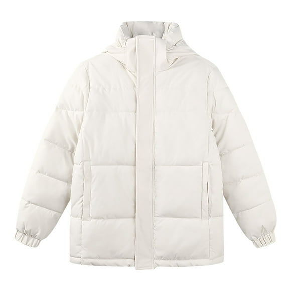 iHPH7 Womens Puffer Jacket Womens Winter Clothes Winter Outfits for Women Parkas for Women Warm Winter Coats for Women Warm Jackets for Women Winter Parka for Women White S