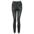 thumbnail image 7 of Delayuji Womens Jeans Trendy Womens Jeans High Waisted Women Denim Pants Pocket Slim Leggings Fitness Plus Size Leggins Length Jeans Fall 2025 Loose Wide Leg Pants Black L, 7 of 7