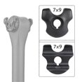 thumbnail image 3 of Bike Seatpost Clamp for Carbon Saddle Rails Adapter 7X9mm Bicycle Seat Tube Oval/Round Clips Cycling, 3 of 5
