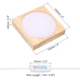 thumbnail image 2 of PATIKIL 4x4 Inch Wooden LED Light Base, Wood Light Display Base Stand Lighting with Dimmer for 3D Crystal Glass Aroma Stone Art, 3 Color White Light, 2 of 8