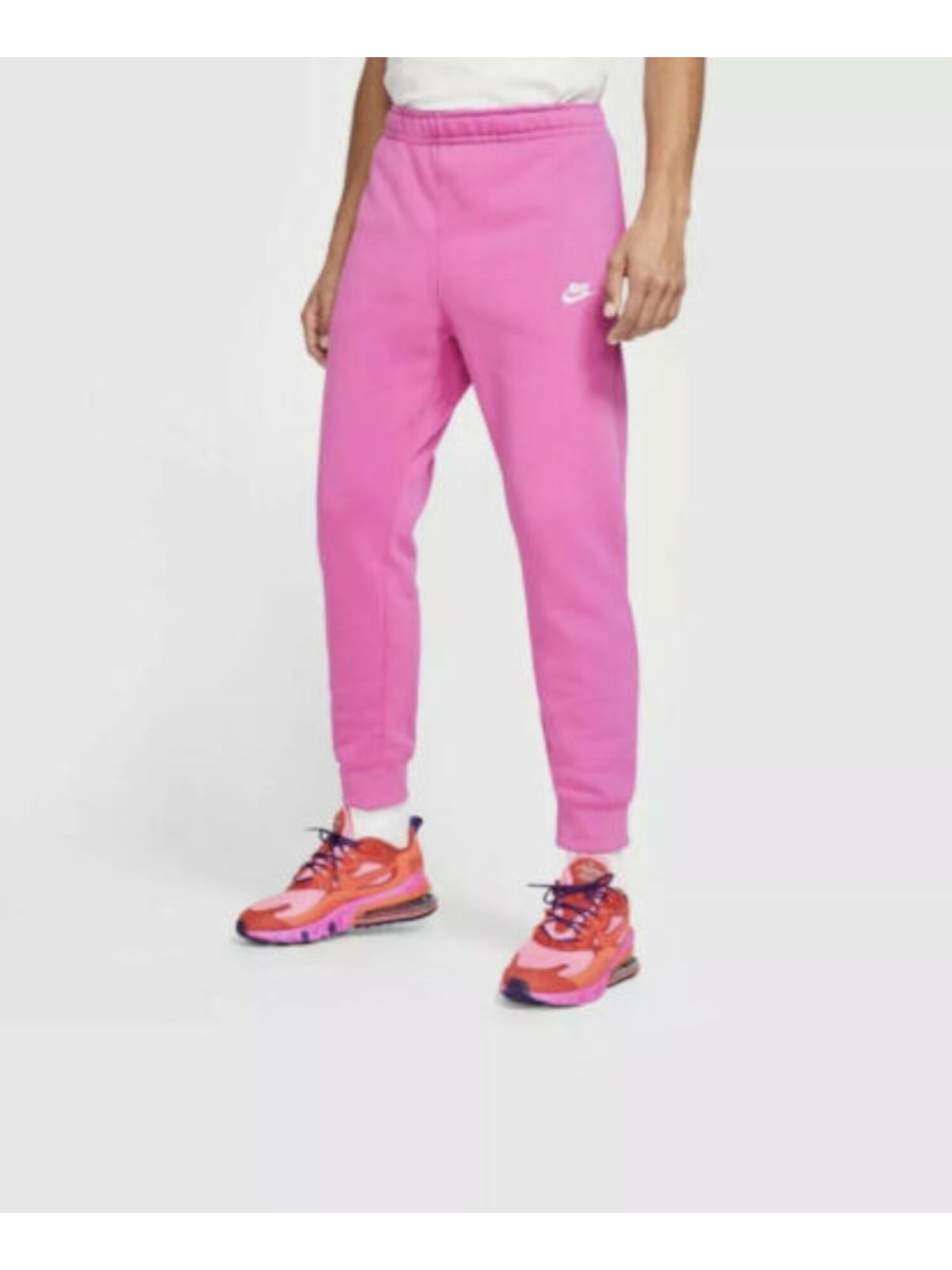 NIKE Mens Pink Logo Graphic Sweatpants XXL