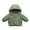 Dark Green, variant on Esaierr Baby Kids Boys Girls down Cotton Jacket Winter Padded Coats Turtleneck Hooded Jacket Zipper Pocket Tops Warm Snowsuit Unisex Outerwear 1-7 Years