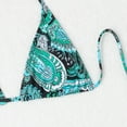 thumbnail image 4 of Hvot&aat Women's Four Piece Swimsuits Sexy Bikini Sets Triangle Bathing Suit with Cover Up & Bandana Vintage Printed Swimwear, 4 of 7