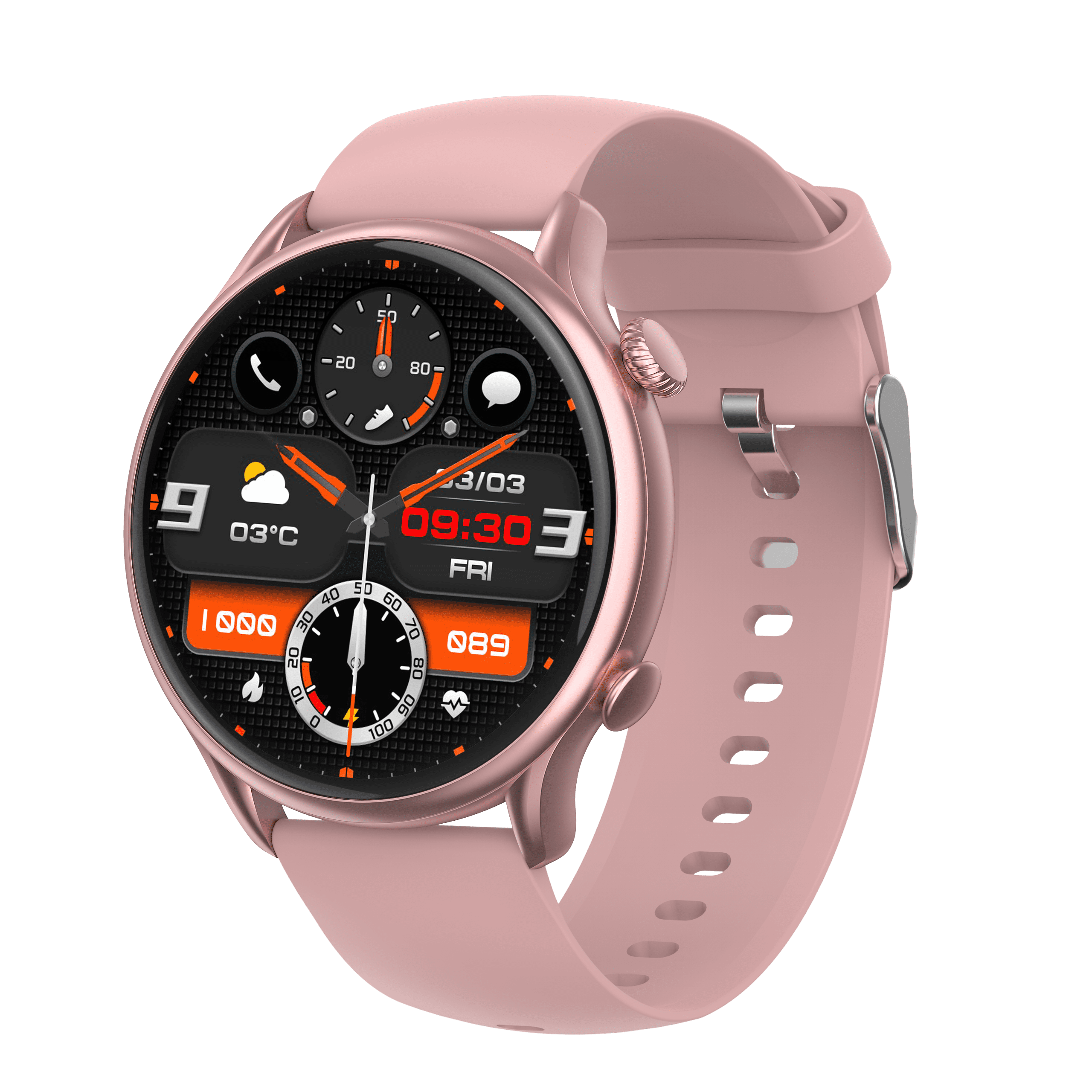 Gelide Smart Watch, 1.32 Full Touch Screen Smartwatch with Heart Rate & Sleep Monitor Life Waterproof Fitness Watch for Android iOS - Walmart.com
