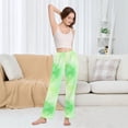 thumbnail image 4 of Dailycode Women's Pajama Pants Wide Leg Lounge Pj Bottoms With Pockets Light Pastel Watercolor, 4 of 7