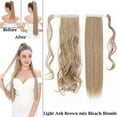 thumbnail image 3 of Benehair Clip in Ponytail Extensions for Women Wrap Around Long Thick Straight Curly Hairpiece, 3 of 12