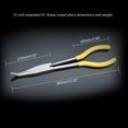 thumbnail image 5 of AOOOWER Pack of 5 Long Reach Hose Grip Pliers 11Inches Long Nose Pliers Hose Grippers Pliers Spark Plug Boot Removal Pliers, 5 of 13
