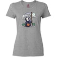 thumbnail image 3 of Inktastic Halloween Trick or Treating Cute Grim Reaper Women's T-Shirt, 3 of 5