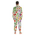 thumbnail image 4 of FORMRS Onesies Pajama for Adults Unisex Hoodie Winter Jumpsuit One Piece Sleepwear, Sizes S-2XL, Vegetables Pattern, 4 of 7