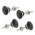 thumbnail image 1 of Unique Bargains 4 Pcs Black Bumper Quick Release Lock Latch Aluminum Alloy Hood Pin Lock Push Button Bonnet, 1 of 7