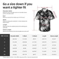 thumbnail image 5 of Disketp Hawaiian Shirts For Men,Seamless Pattern With Skulls Print Mens Casual Short Sleeve Button Down Shirts Beach Shirt, 5 of 7