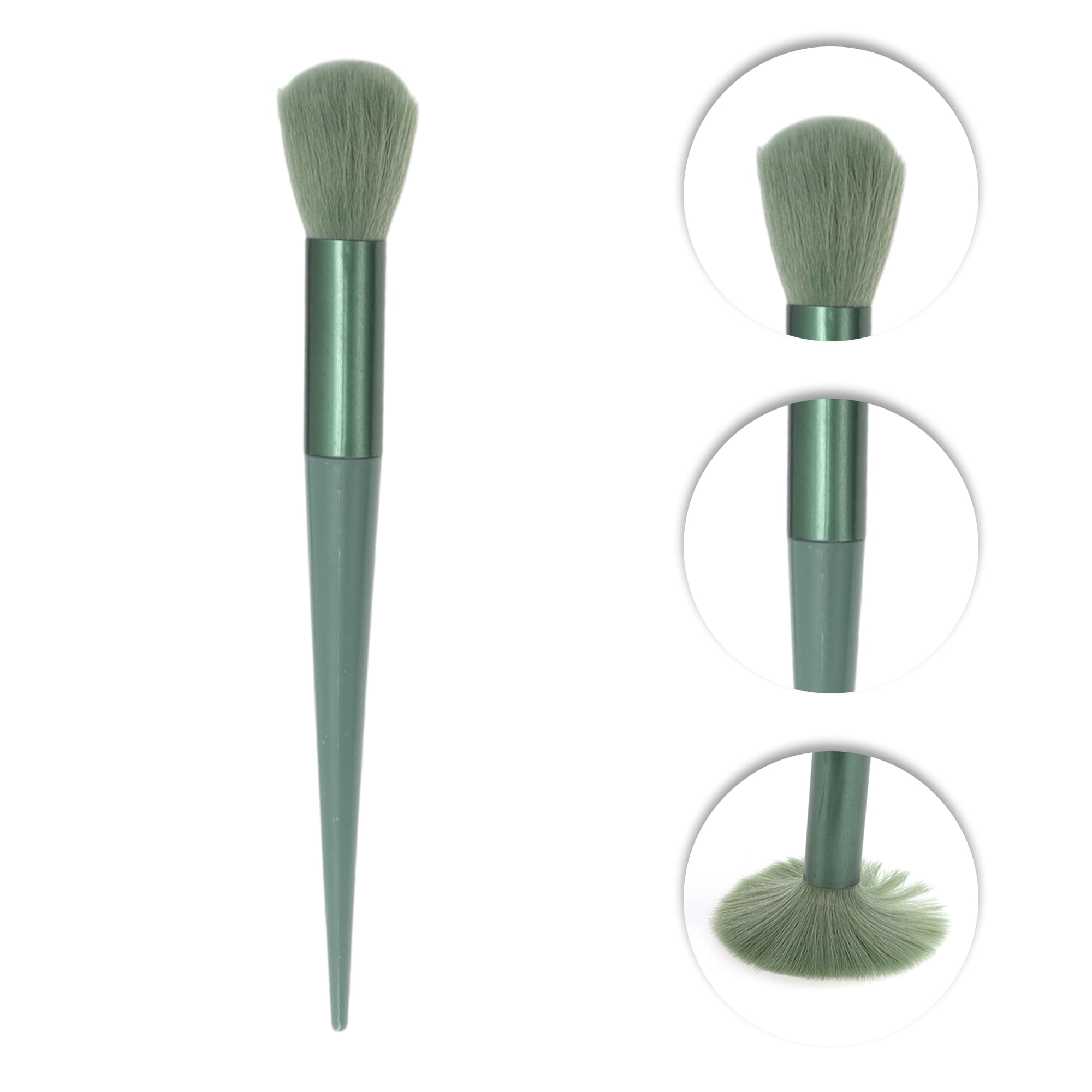 Unique Bargains 13 Pcs Lightweight Makeup Brush for Travel Green