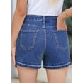 thumbnail image 2 of Pantalones cortos Dokotoo Lady Jean Ashleigh, azul, cintura alta, talla 40, 2 of 5