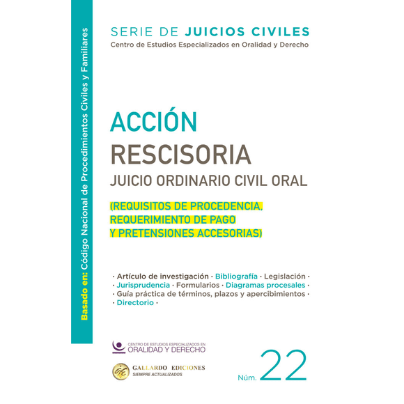 ACCIÓN RESCISORIA NÚM. 22