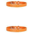 thumbnail image 3 of Guardoinrt PU Adjustable - Cute And Practical For Doggy Whelping Needs Safe And Non-toxic Whelping Collar Newborn orange 2PCS, 3 of 6