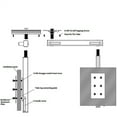 thumbnail image 4 of 360° Swivel Adjustable Table Leg for Motorhome Campervan Conversions Silver UK, 4 of 5