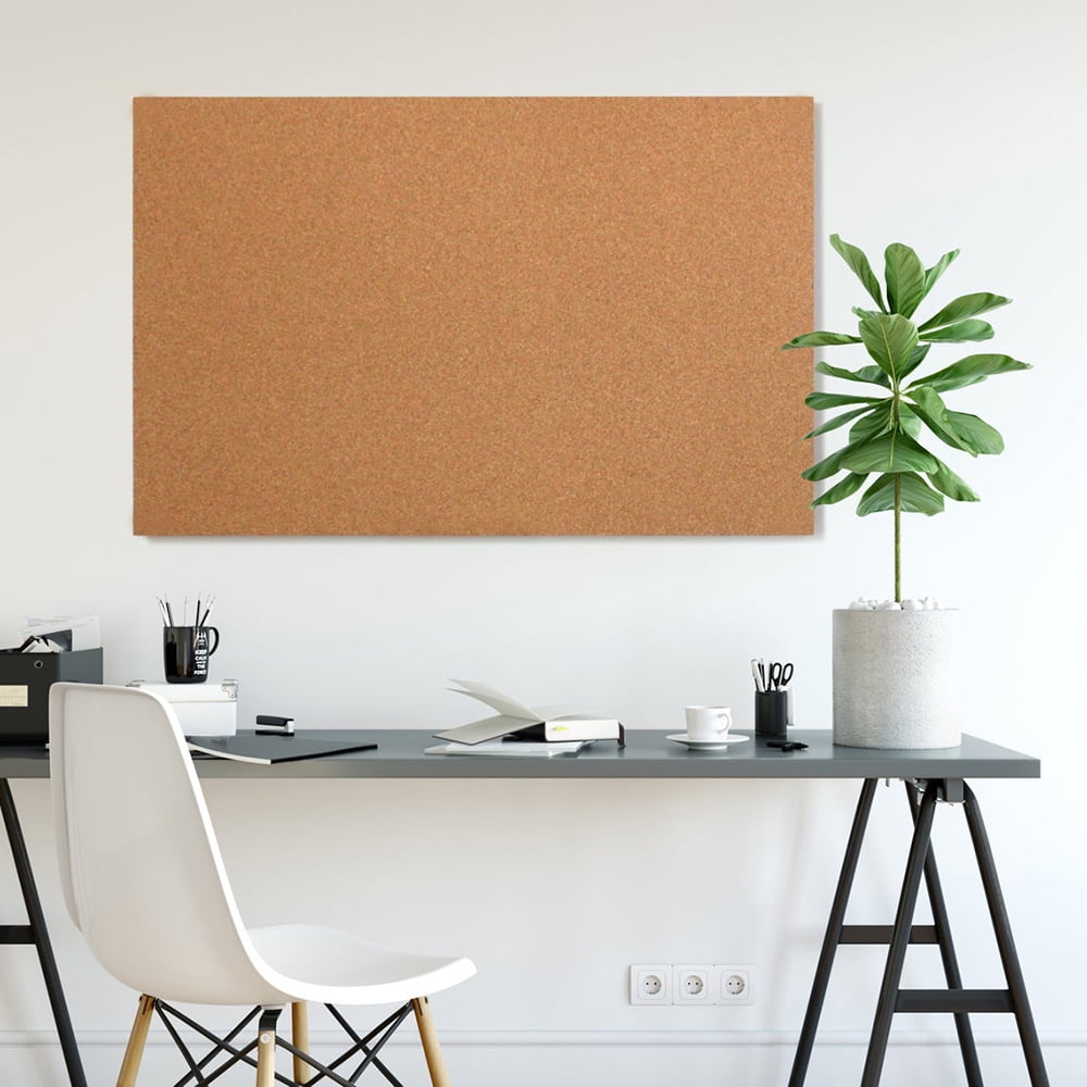 Manton Industrial Cork Sheets: 18" x 24" x 1/2" Thick (2-PK) Bulletin Boards for Home & Office