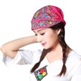 thumbnail image 2 of Lroveb Turbans for Women Head Wrap Hijab Mexican Style Ethnic Vintage Embroidery Flowers Bandanas Red Print Hat Beanie Hat, 2 of 6