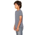 thumbnail image 3 of Bella Canvas Jersey Short-Sleeve Tee 3001Y, L, Dark Grey Heather, 3 of 3