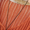 thumbnail image 5 of Women's Crochet Sweaters Hollow Out V-Neck Long Sleeve Knitted Pullover Tops Fall Outfits, 5 of 7