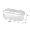 thumbnail image 7 of Cheer US 2 Grid Reusable Plastic Food Storage Containers with Lids,Refrigerator Crisper Box Fresh Snacks Fruit Storage Box for Produce, Fruits, Vegetables, Meat and Fish, 7 of 7