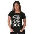 thumbnail image 3 of More People Love Dog German Shepherd Womens Fitted Plus Size Graphic Tee Brisco Brands 2X, 3 of 5