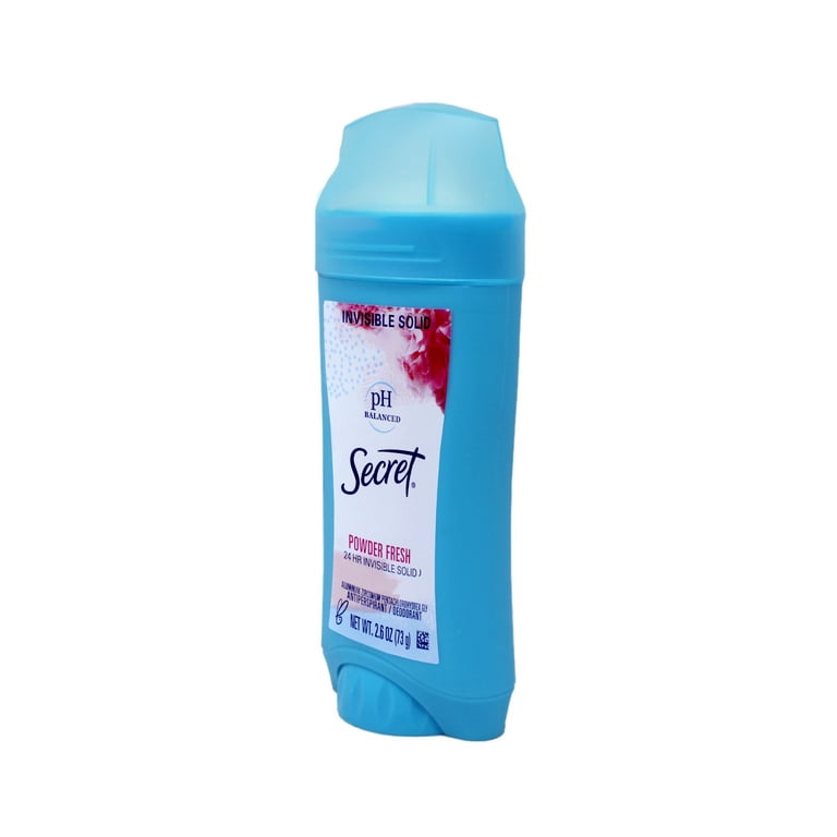 ランジェリー シノン スリーブ＆プレイマット Secret 統一 Secret Invisible Solid Antiperspirant Deodorant Powder Fresh, 2.6