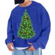 thumbnail image 1 of Sudadera sin capucha para hombre, cuello redondo, deportiva, con estampado de árbol de Navidad, sudadera con capucha, jersey de manga larga, blusa de poliéster para hombre, 1 of 4