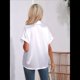 thumbnail image 4 of Blusa de Satén de Seda con Botones para Mujer, Ligera, de Trabajo, con Cuello en V, Larga y Solapa XXL, 4 of 10