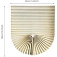 thumbnail image 3 of Cordless Pleated Window Shades - Easy No-Drill Installation Light Filtering Window Coverings, White Fabric Privacy Blinds for Home & Office, Adjustable Folding Design (Brown), 3 of 5