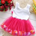 thumbnail image 3 of GYRATEDREAM Girls Wedding Party Lace Princess Dress Mesh Cotton Petals Floral Dress Tutu Skirt Kids Birthday Formal Dress for 2.5-4Y, 3 of 5