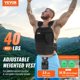 thumbnail image 2 of Chaleco pesado VEVOR de 18 kg, chaqueta corporal ajustable de 40 libras para hombre, 2 of 9