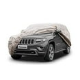 thumbnail image 1 of Tecoom Cubierta gruesa súper transpirable impermeable a prueba de viento nieve sol lluvia protección UV al aire libre todo clima SUV cubierta de coche para 206-215 pulgadas SUV de tamaño completo, 1 of 1