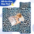 thumbnail image 4 of Blue Leopard Print Toddler Nap Mats for Kids Preschool,Sleeping Mat Bag or Kids,Toddler Sleeping Bag,Toddler Nap Mat or Daycare, 4 of 6