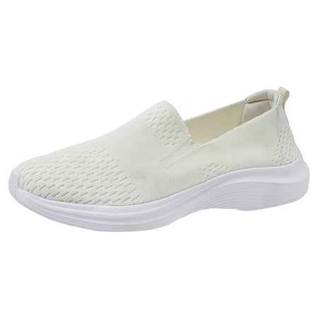 

Sneakers for Women Simple Pure Color Mesh Breathable Comfortable Thick Soled Non Slip Lightweight Casual Shoes