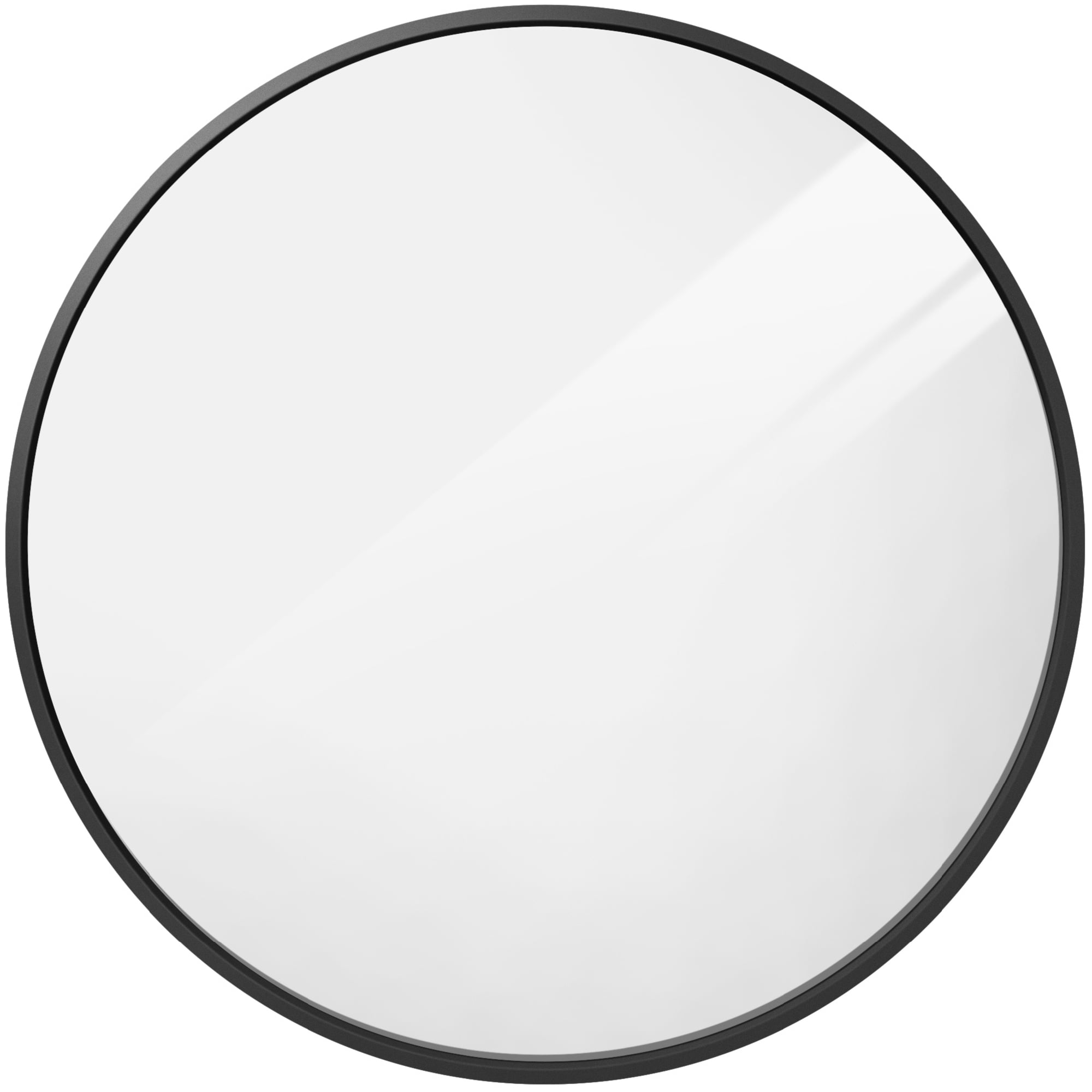 Best Choice Products 36in Framed Round, Round Black Framed Bathroom Mirrors
