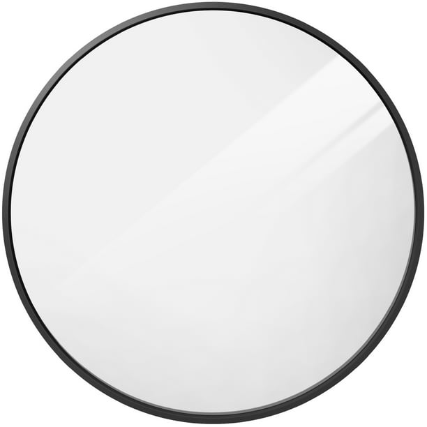 Best Choice Products 36in Framed Round, Matte Black Framed Vanity Mirrors