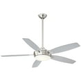 thumbnail image 3 of Led Ceiling Fan In Transitional Style 14.25 Inches Tall By 52 Inches Wide-Brushed Nickel/Silver Finish-Silver Blade Color Minka Aire Fans F690l-Bn/Sl, 3 of 5