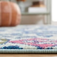 thumbnail image 5 of SAFAVIEH Madison Bayon Geometric Distressed Area Rug, Navy/Ivory, 5'3" x 7'6", 5 of 9