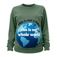 thumbnail image 3 of Hxshgdsn Womens Maternity Clothes Long Sleeves Crew Neck Pregnancy Sweatshirts Funny Tops With Graphic Printed Army Green 2Xl, 3 of 6