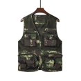 thumbnail image 4 of hopeusnice Men's Summer Mesh Vest Photographer Waistcoat Multi Pockets Sleeveless Jacket Travel Fishing Vest Coat Black L, 4 of 9