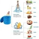 thumbnail image 5 of Ice Cube Oasis, cubo de hielo de silicona con tapa antiderrames, diseño grande 2 en 1 para bebidas refrescantes, incluidos whisky escocés, bourbon y cócteles, 5 of 5