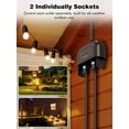 thumbnail image 2 of Outdoor Smart Plug Waterproof IP44, Smart Outlet Plug with 2 Independently Controlled Outlets, Compatible with Alexa and Google Assistant, Voice & Remote Control, Timer&Schedule, 2.4GHz Only, 2 of 5