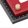 thumbnail image 4 of Double Triangle Ruler Detachable 4 Inch and 6 Inch Aluminum Alloy Accurate Carpentry Square Tool, 4 of 4