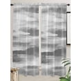 thumbnail image 2 of Grey White Ombre Living Room Curtains 72 Inches length, Abstract Art Oil Painting Modern Window Treatment Curtain Drapes, Light Filtering Drapes for Bedroom Laundry Room, 52"x72", 2 Panels, 2 of 7
