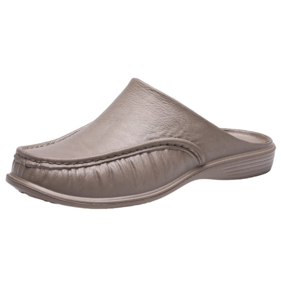 NOKIO Men's Closed Toe Mules Sandals Breathable Backless Casual Clog Shoes Comfort S𝗅ip On Walking L𝗈afers Lightweight Indoor Outdoor D𝗋essy Slippers Fashion V𝗂ntage Summer Work Slides