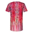 thumbnail image 5 of Ruyang Summer Tops For Women 2024 Trendy Boho Floral Print Tunic Shirts Short Sleeve Button V Neck Tshirt Casual Loose Blouse Plain Long Sleeve T Shirt Women in A Pack, 5 of 5