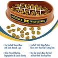 thumbnail image 5 of Pets First NCAA Michigan Wolverines Super-Bowl Slow Feeder Bowl for Dogs and Cats with Non-Slip Mat, 5 of 7