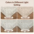 thumbnail image 7 of Design&I 8'x10' Washable Area Rug Extra Large Skid-Resistant Low Profile Beige Boho Faded Ornamental Symmetrical Vine Motif Farmhouse for Living Room, Family, 7 of 7